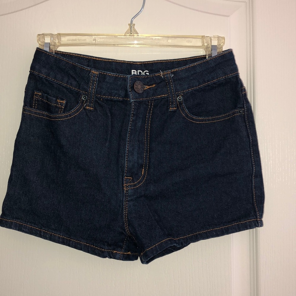 BDG High Rise Erin 5 pocket shortie dark denim
